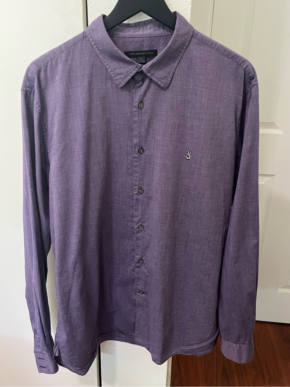 John Varvatos Purple Button-Down Long Sleeve Shirt